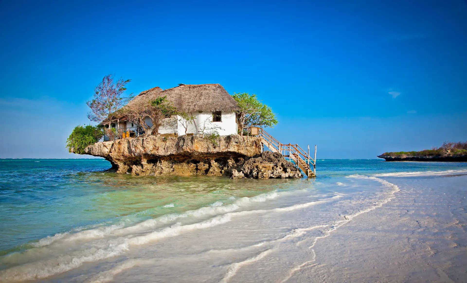 The Rock Restaurant on Zanzibar's turquoise coastline